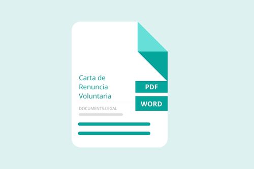 carta de renuncia voluntaria